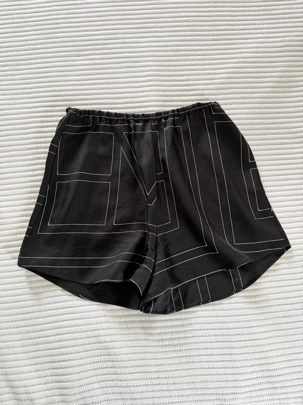 Toteme monogram silk shorts XS